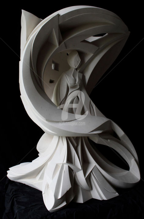 Escultura intitulada "L'irréelle" por Nicolas Audigier, Obras de arte originais, Pedra