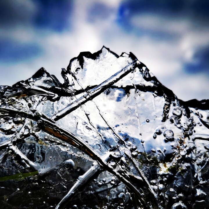 Photography titled "Montagne de glace" by Audrey Chaa, Original Artwork, Non Manipulated Photography