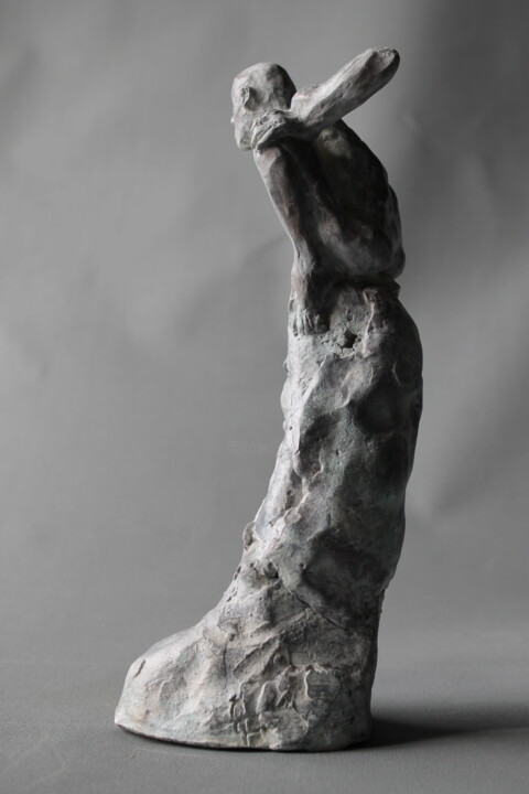 Sculpture intitulée "El Atento" par Audrey Fléchet, Œuvre d'art originale, Bronze
