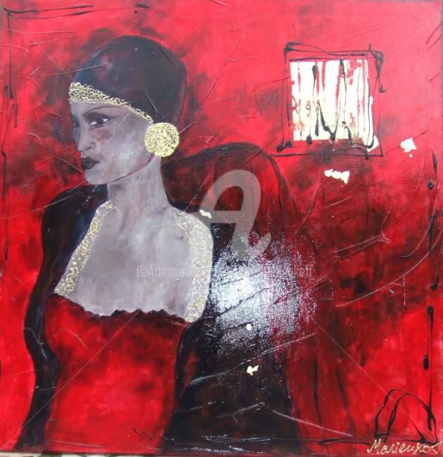 Painting titled "Laura........" by Audrey Marienkoff, Original Artwork, Oil