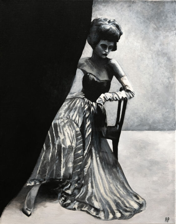 Painting titled "A la mode" by Audrey Pechenart, Original Artwork, Acrylic Mounted on Wood Stretcher frame