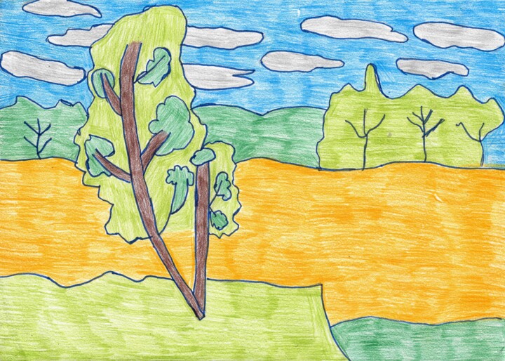Dessin intitulée "le sablé" par Audrey Segura, Œuvre d'art originale, Crayon