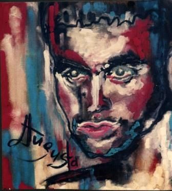 Painting titled "Enrique1" by Augusta Bella, Original Artwork, Oil