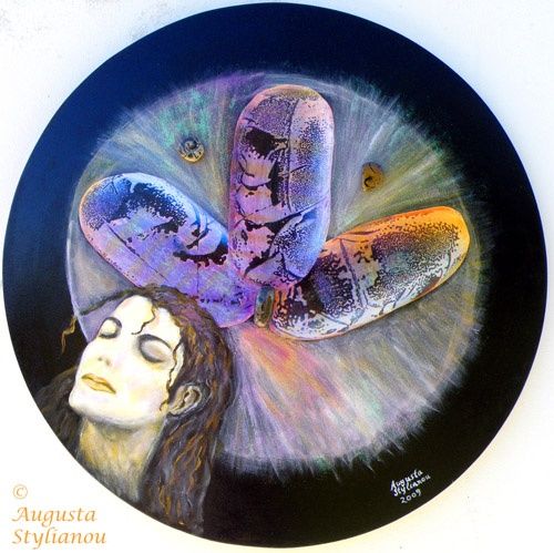 Pittura intitolato "Michael Jackson" da Augusta Stylianou, Opera d'arte originale, Olio