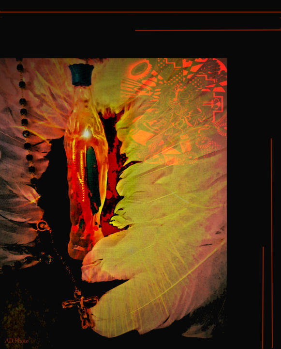 Photographie intitulée "vierge" par Aurelie Deville, Œuvre d'art originale, Photographie manipulée