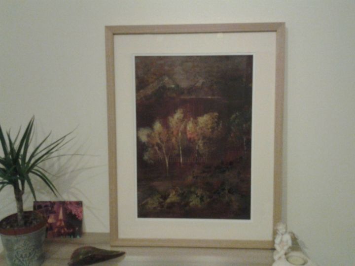 Peinture intitulée "Nature 03 Automne" par Aurel, Œuvre d'art originale, Acrylique