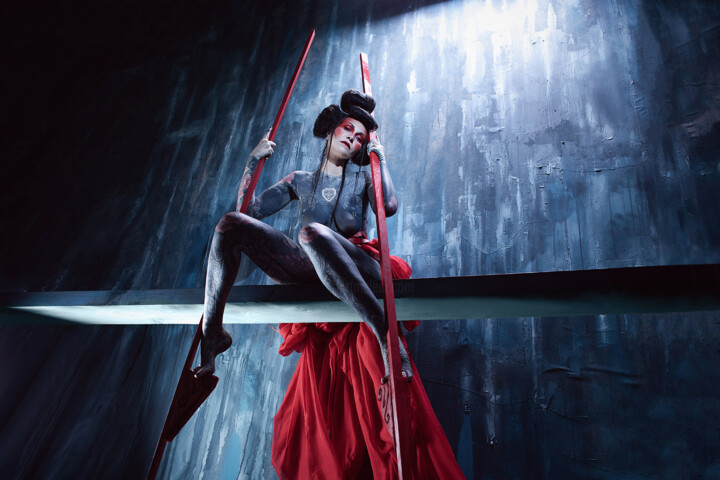 Fotografia intitolato "GEISHA 6" da Aurélia Cordiez, Opera d'arte originale, Fotografia digitale