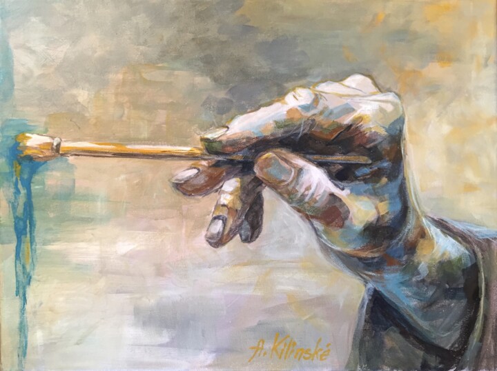 Картина под названием "Inspiration" - Aurelia Ki, Подлинное произведение искусства, Акрил