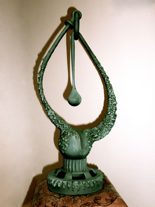 Skulptur mit dem Titel "Compasses" von Aureliano De Aguiar, Original-Kunstwerk, Metalle