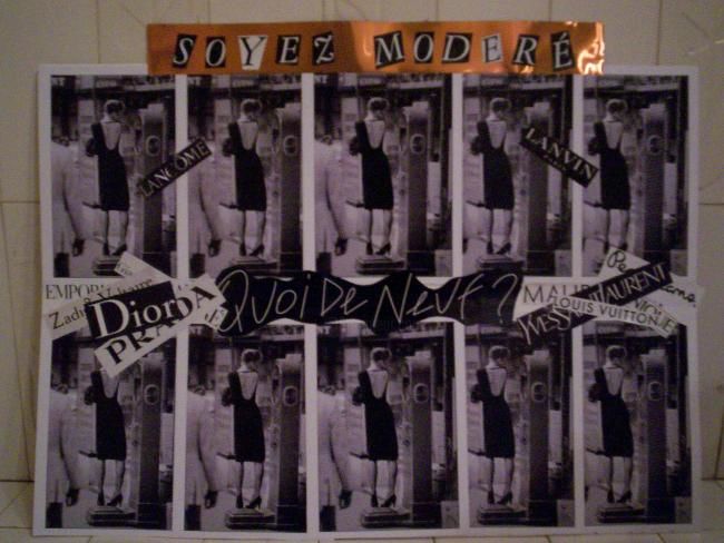 Digital Arts titled "La Mode: Soyez Modé…" by Aurélie Laffont, Original Artwork, Collages
