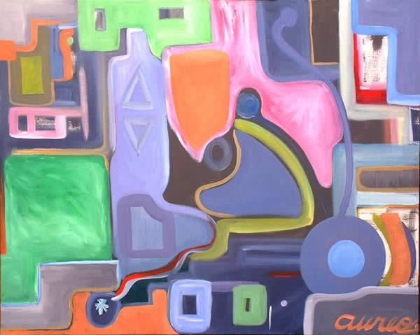Painting titled "Composition X" by Aureo Antunes, Original Artwork
