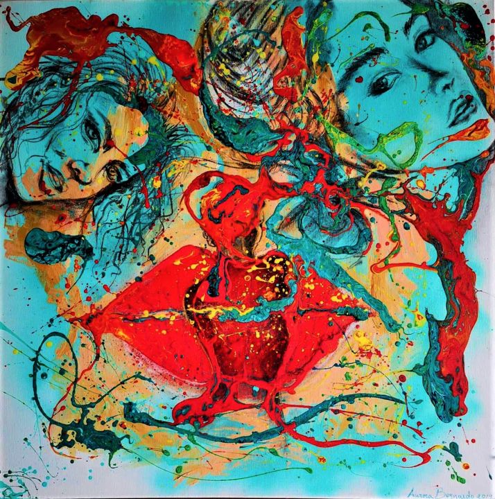 Pittura intitolato "more-than-skin-deep…" da Aurora Bernardo, Opera d'arte originale, Altro