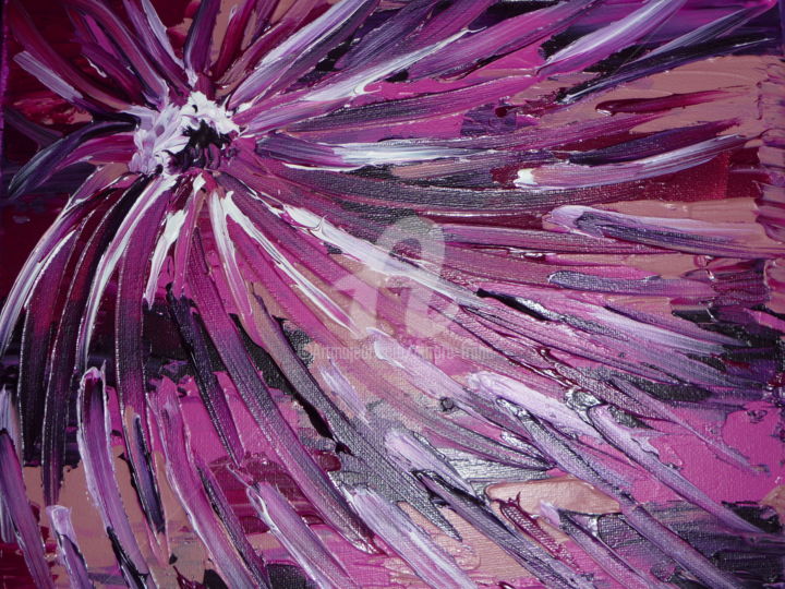 Peinture intitulée "Lilas en fleurs  30…" par Aurore Franc, Œuvre d'art originale