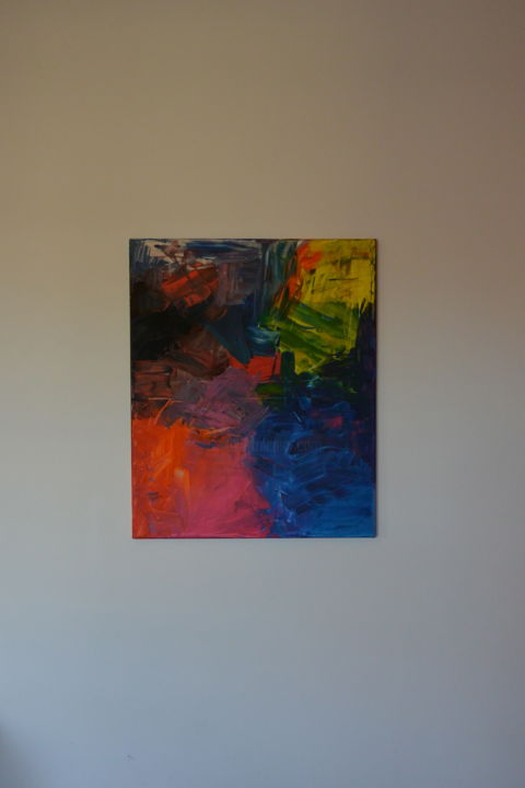 Картина под названием "Colore ta Vie" - Aurore Lopes, Подлинное произведение искусства, Масло