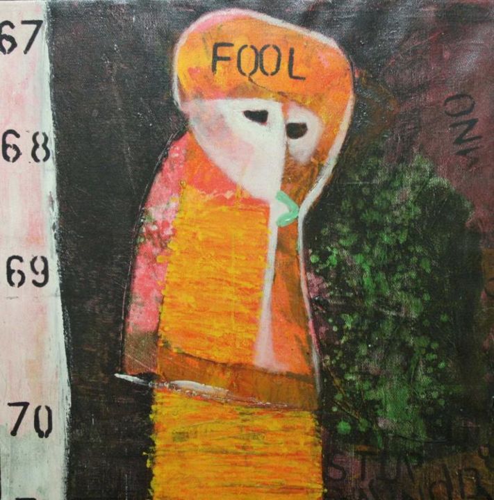 Painting titled "fool" by Autres Artistes, Original Artwork, Oil