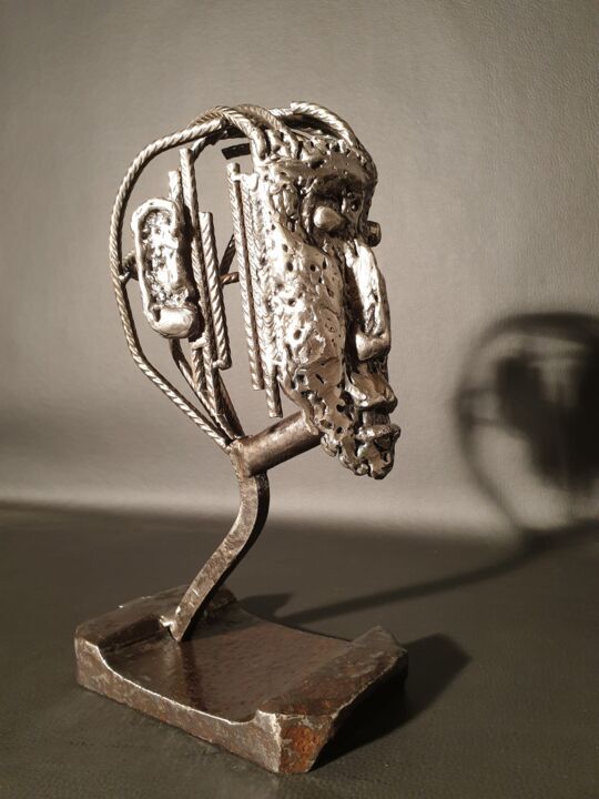 Rzeźba zatytułowany „Avatar” autorstwa Sandrine Plumard, Oryginalna praca, Metale