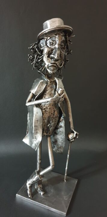 Sculpture intitulée "Georges" par Sandrine Plumard, Œuvre d'art originale, Métaux