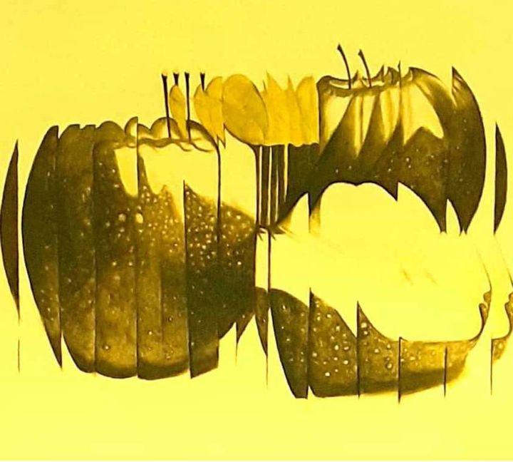 Painting titled "Percepţie 1" by Mariana Dăncău, Original Art, Acrylic