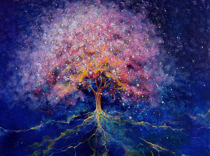 Картина под названием "Сила Творца" - Nika Tartakovskaya, Подлинное произведение искусства, Акрил