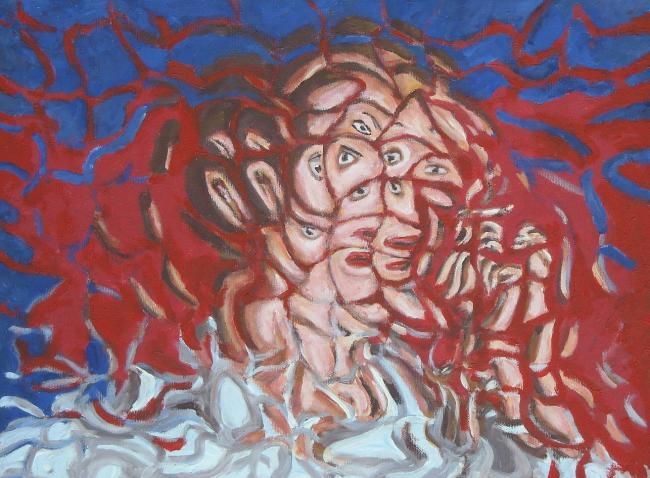 Riflessione - Painting, 40x30 cm ©2010 by Paolo Avanzi -
Contemporary painting
