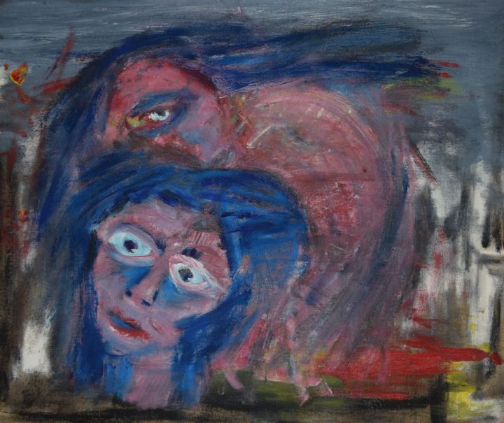 Pintura titulada "Acoso y final" por Antonio Avar, Obra de arte original, Oleo