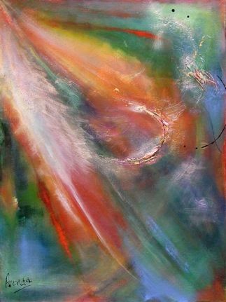 Pintura intitulada "Celestial Fireworks" por Avenda Burnell Walsh, Obras de arte originais