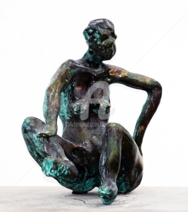 Scultura intitolato "COOL" da Aventuriero, Opera d'arte originale, Bronzo