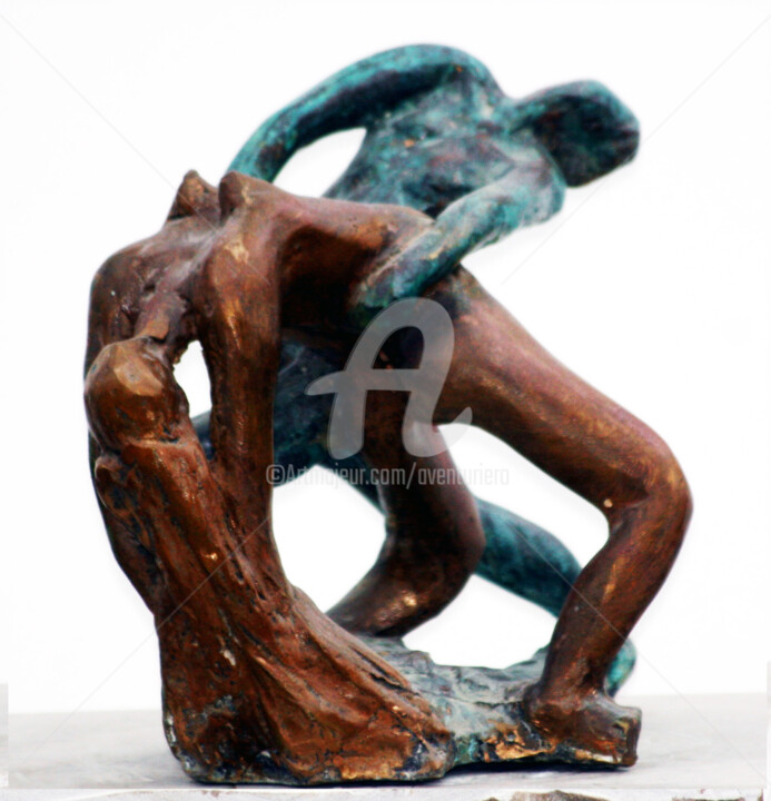 Sculpture intitulée "Tango" par Aventuriero, Œuvre d'art originale, Bronze