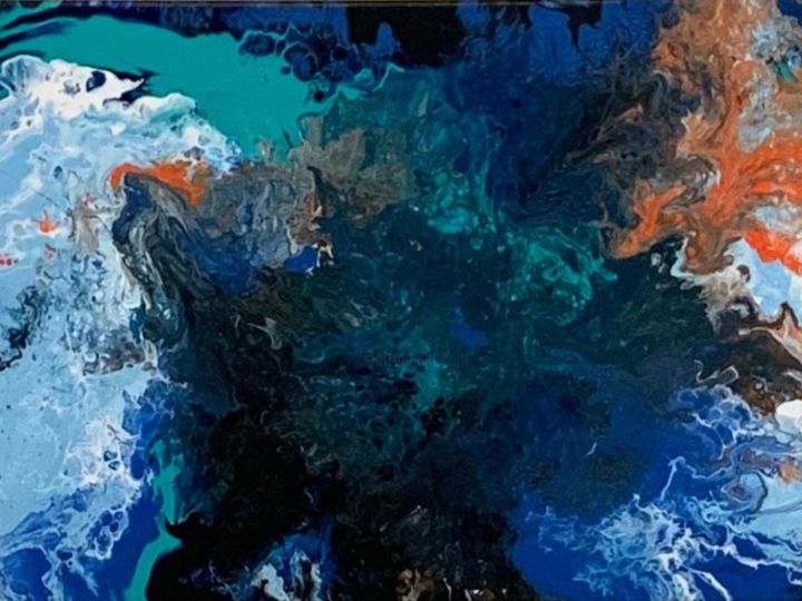 Painting titled "Hot mEss" by Avery Clark, Original Art, Acrylic