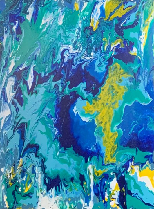 Painting titled "Muddled" by Avery Clark, Original Art, Acrylic