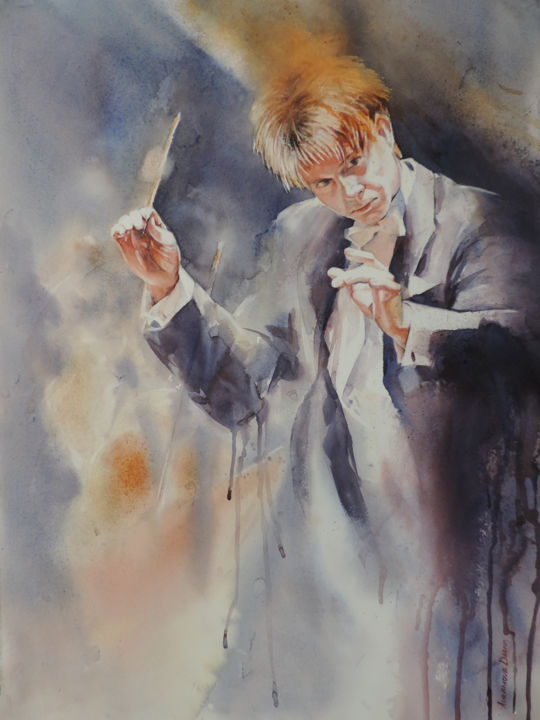 Painting titled "and-now-tenor.jpg" by Diana Avramova, Original Artwork