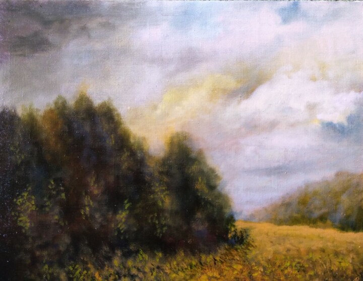 Painting titled "The Seasons. Summer…" by Vladimir Abaimov, Original Artwork, Oil