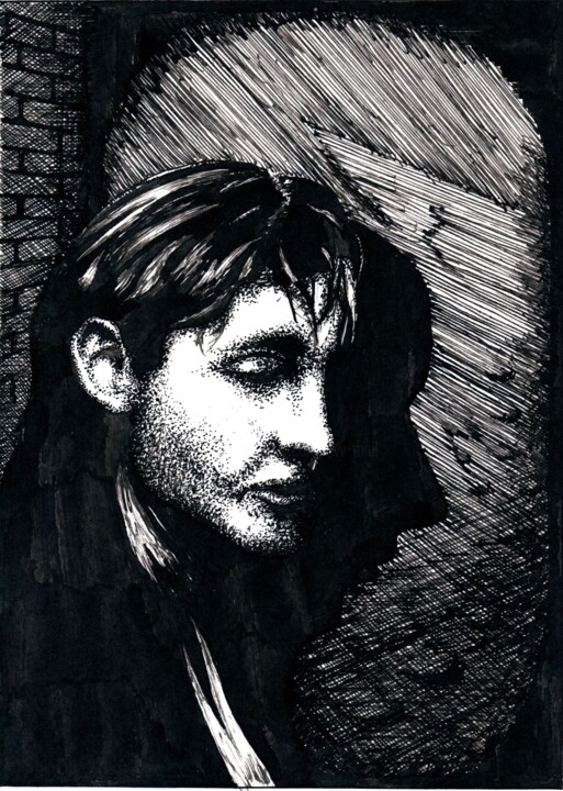 "The Shadow 2 / Тень…" başlıklı Resim Владимир Абаимов tarafından, Orijinal sanat, Mürekkep