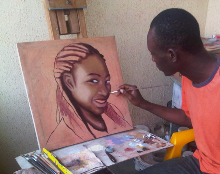 Painting titled "nigeria-artist-ayeo…" by Awizzy Ayeola Ayodeji Abiodun, Original Artwork