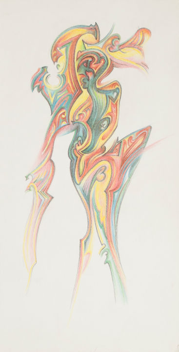 图画 标题为“dance of passion” 由Ax Malin, 原创艺术品, 墨