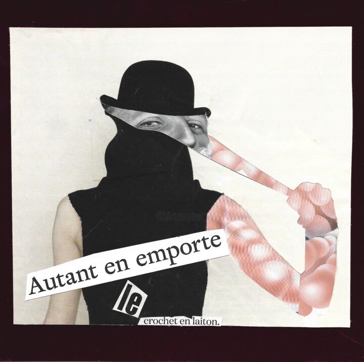 Collages titled "Autant en emporte l…" by Axelle Ravache, Original Artwork, Collages