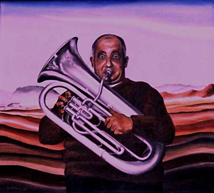 Painting titled "The Sound of a Sile…" by Geoffrey Cervantes/Axis, Original Artwork, Oil