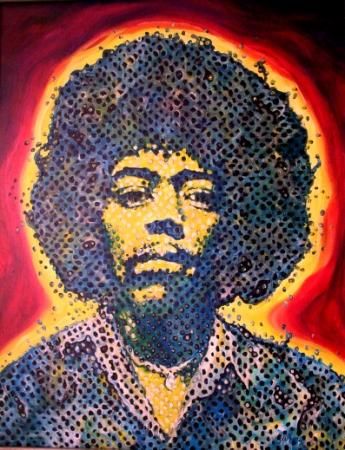 Painting titled "Are you experienced." by Geoffrey Cervantes/Axis, Original Artwork, Oil