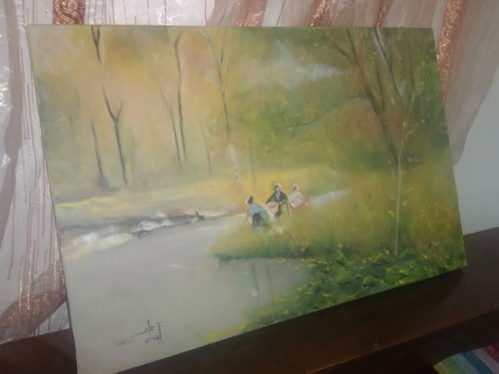 Pintura intitulada "img-20180520-173328…" por Aya, Obras de arte originais, Óleo