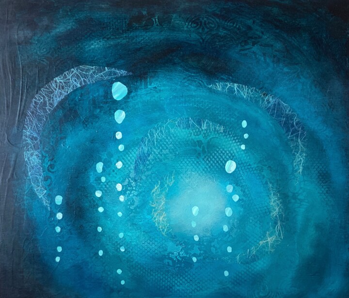 Картина под названием "Deep Spring" - Ayasophie, Подлинное произведение искусства, Акрил Установлен на Деревянная панель