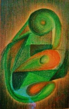 Peinture intitulée "Green Life" par Ayayi Hillah, Œuvre d'art originale