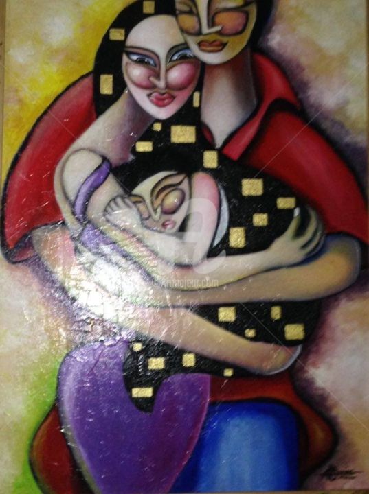 Painting titled "The missing piece" by Ayen, Original Artwork, Acrylic