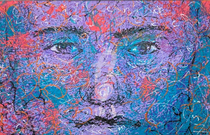 Картина под названием "203" - Ayhan Çeli̇K, Подлинное произведение искусства, Акрил Установлен на Деревянная панель