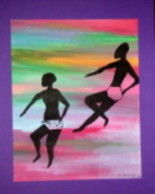 Картина под названием "afrique 3" - Ayla, Подлинное произведение искусства