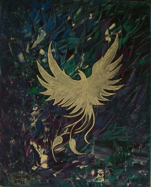 Painting titled "liberté" by Ayla, Original Artwork, Acrylic