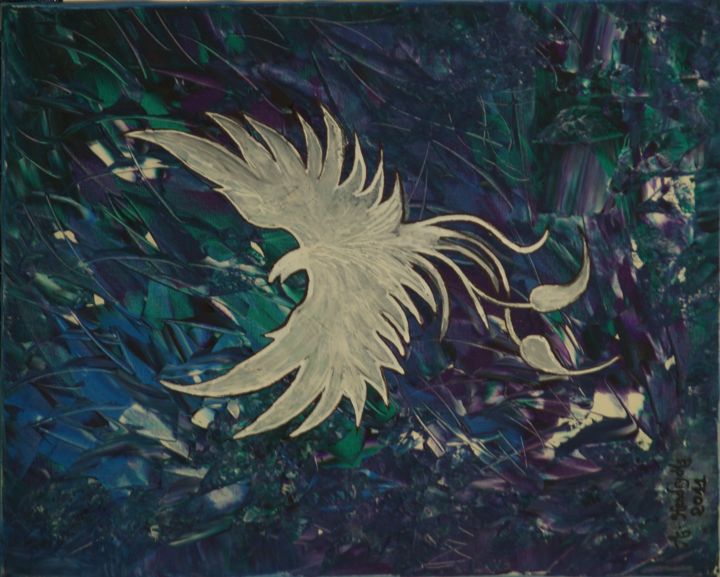 Peinture intitulée "liberté" par Ayla, Œuvre d'art originale, Acrylique