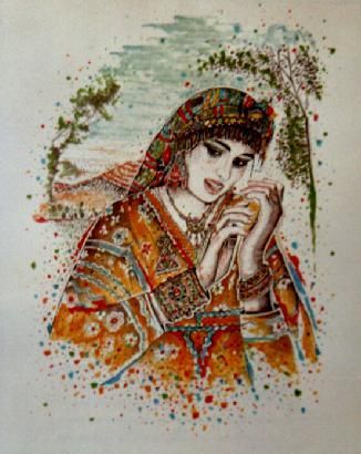 Pittura intitolato "normal_kabyle1.jpg" da Yamopub, Opera d'arte originale