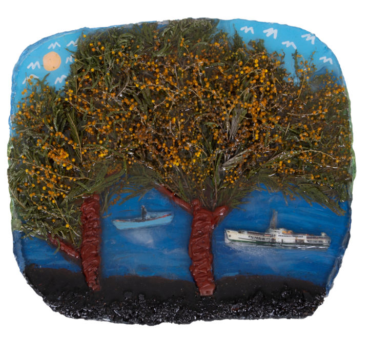 Ambacht getiteld "Island during mimos…" door Nature'S Colors Art, Origineel Kunstwerk, Huisdecoratie