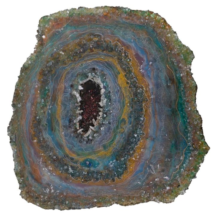 Handwerk mit dem Titel "Red Hole" von Nature'S Colors Art, Original-Kunstwerk, Heimdekor