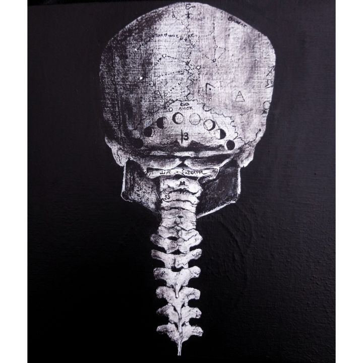 "Skull Stars" başlıklı Tablo Ayşe Taşdelen tarafından, Orijinal sanat, Akrilik